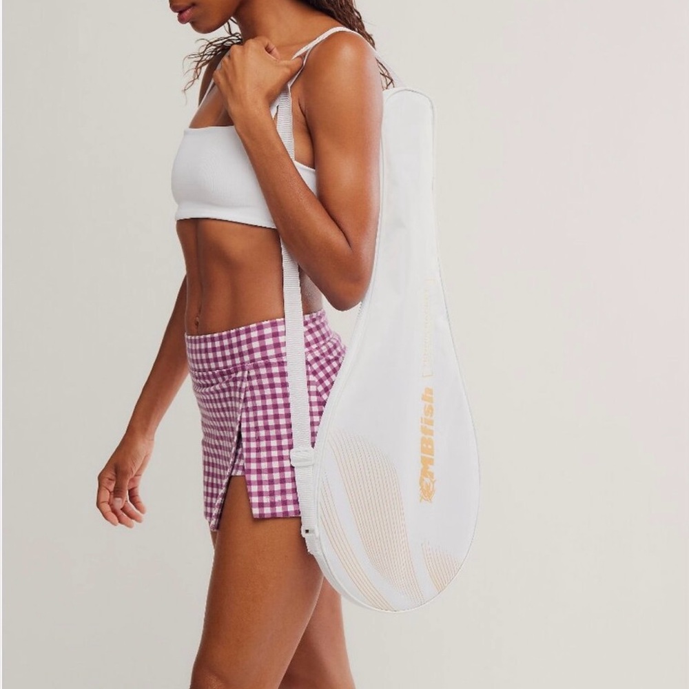 FP Movement by Free People Hot Shot Mini Skirt with shorts Purple and White - Picture 4 of 7